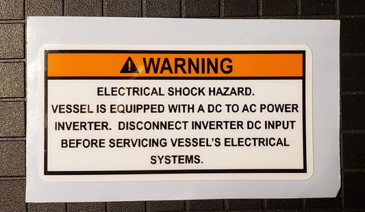Inverter Warning Label (our #140)
