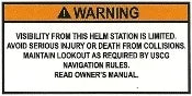 Helm Limited Visibility Warning Label (our #142)
