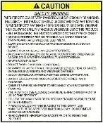 Paddlesports Caution Label (our #148)