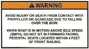Falling over Bow Warning Label (2) (our #156)